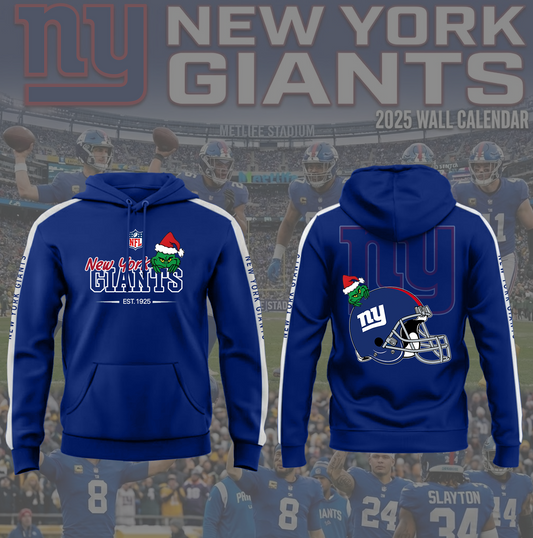 NFL x NYG Merry Grinchmas 3D Hoodie HLP HLPHUONG
