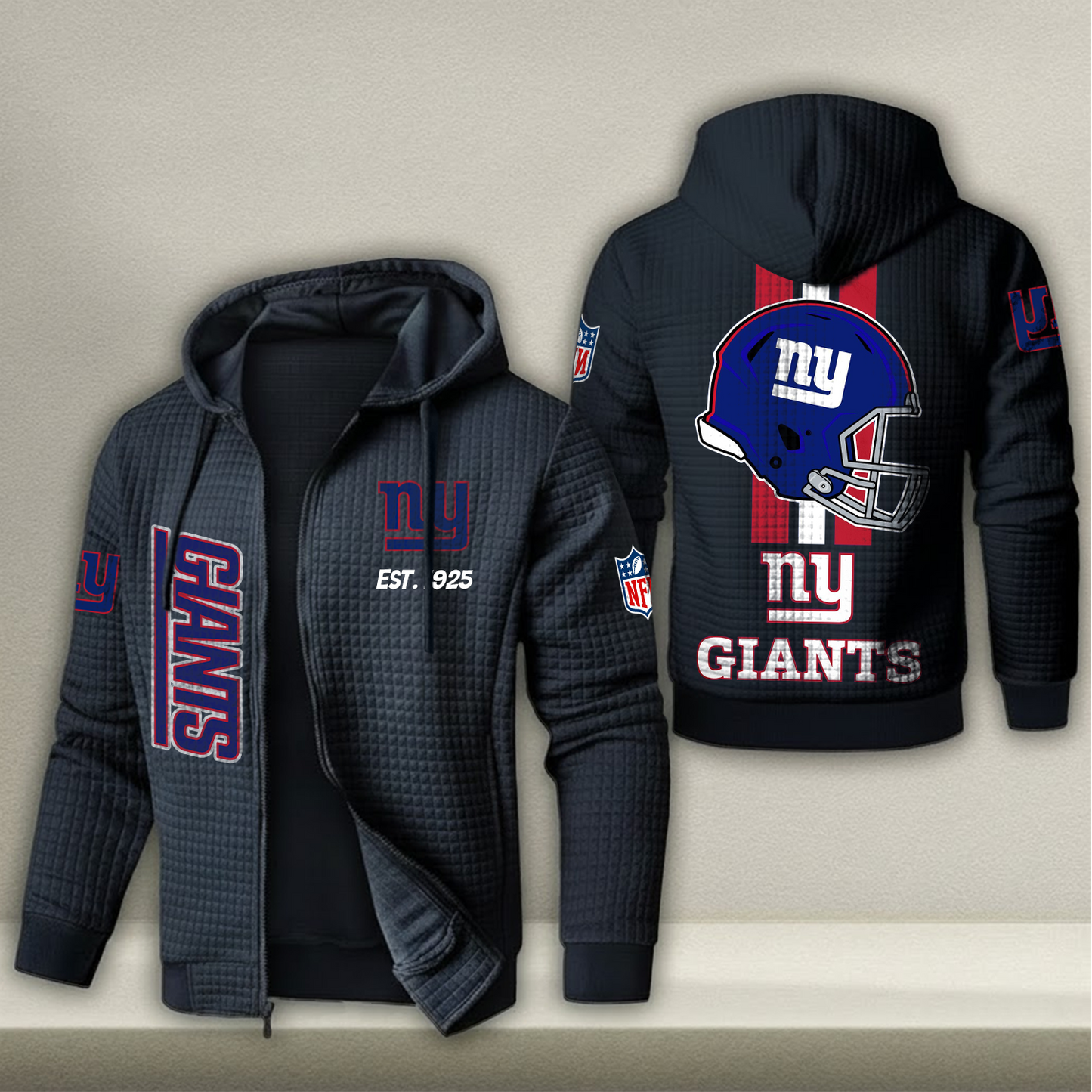 NFL x NYG Real Fan Waffle Zip Hoodie HLP HLPHUONG
