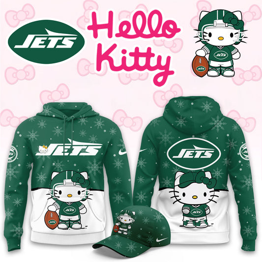 NFL x NYJ Chrismas Hello KT 3D Hoodie HLP HLPHUONG