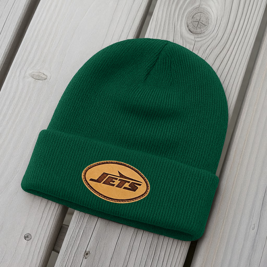 NFL x NYJ Leather Patch Beanie HLP HLPHUONG