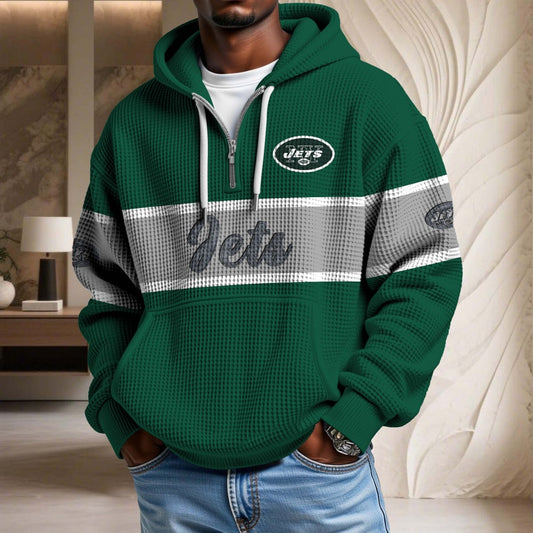 NFL x NYJ Waffle Half Zip Hoodie HLP HLPHUONG