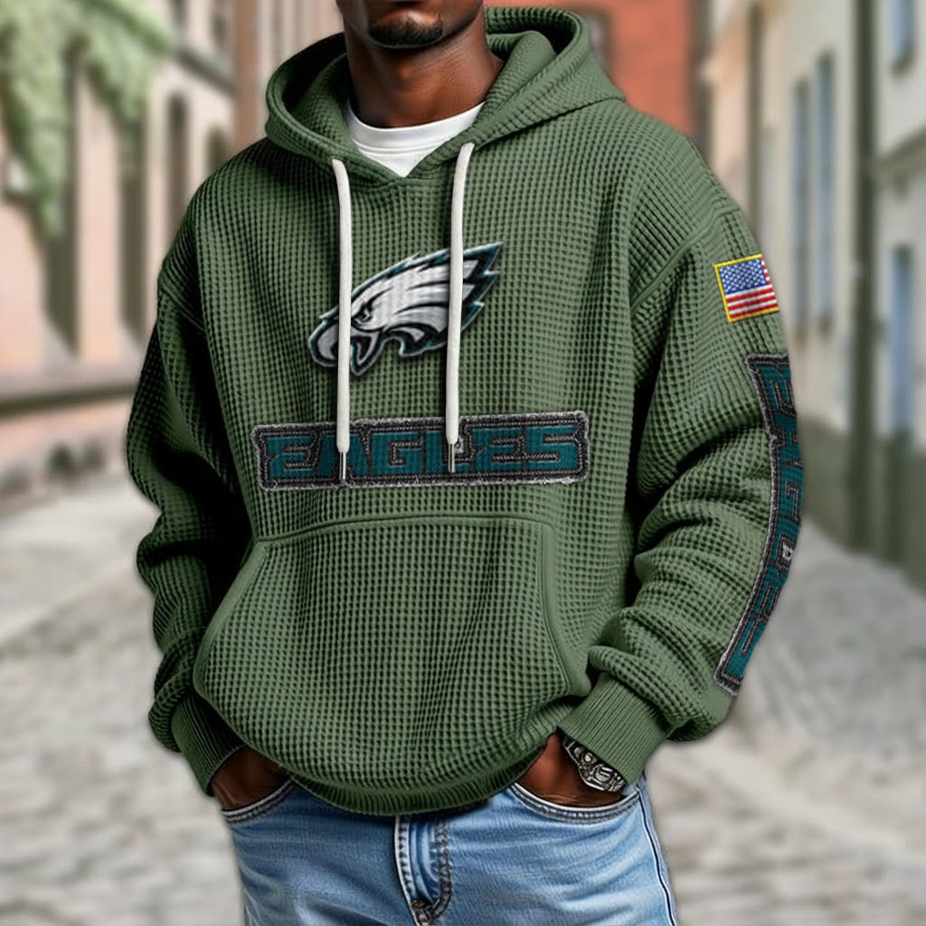 NFL x PHI American Football Waffle Hoodie HLP HLPHUONG