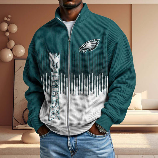 NFL x PHI BiColour Waffle Zipper Jacket HLP HLPHUONG