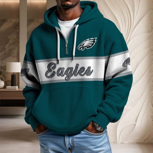 NFL x PHI Waffle Half Zip Hoodie HLP HLPHUONG