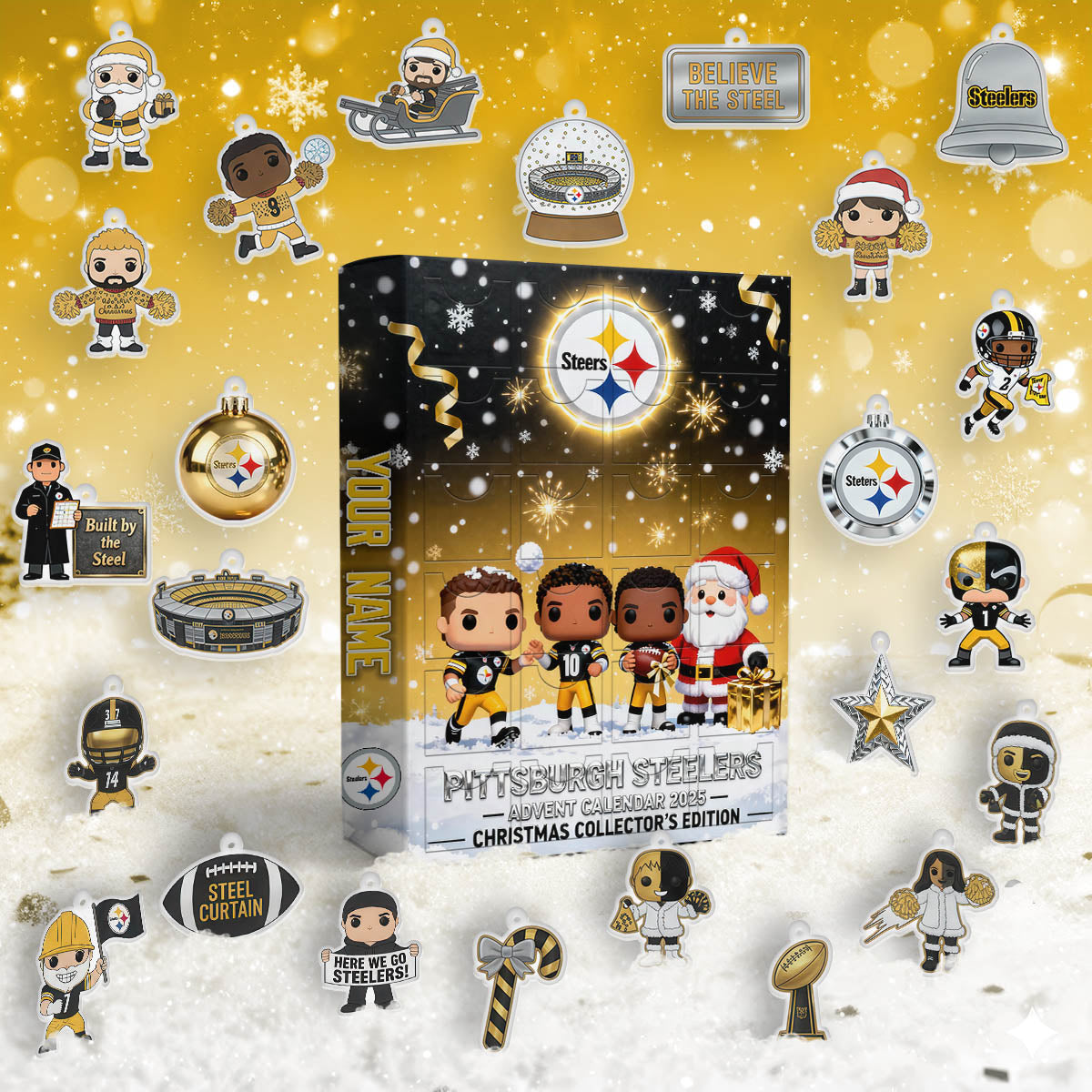 NFL x PIT 2025 Christmas Personalized Advent Calendar HLP HLPHUONG