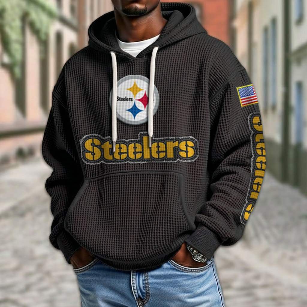 NFL x PIT American Football Waffle Hoodie HLP HLPHUONG