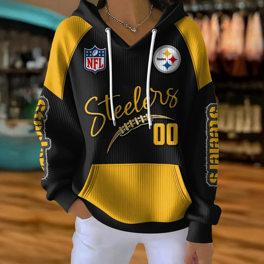 NFL x PIT Football Women's Hooded Sweater HLP HLPHUONG