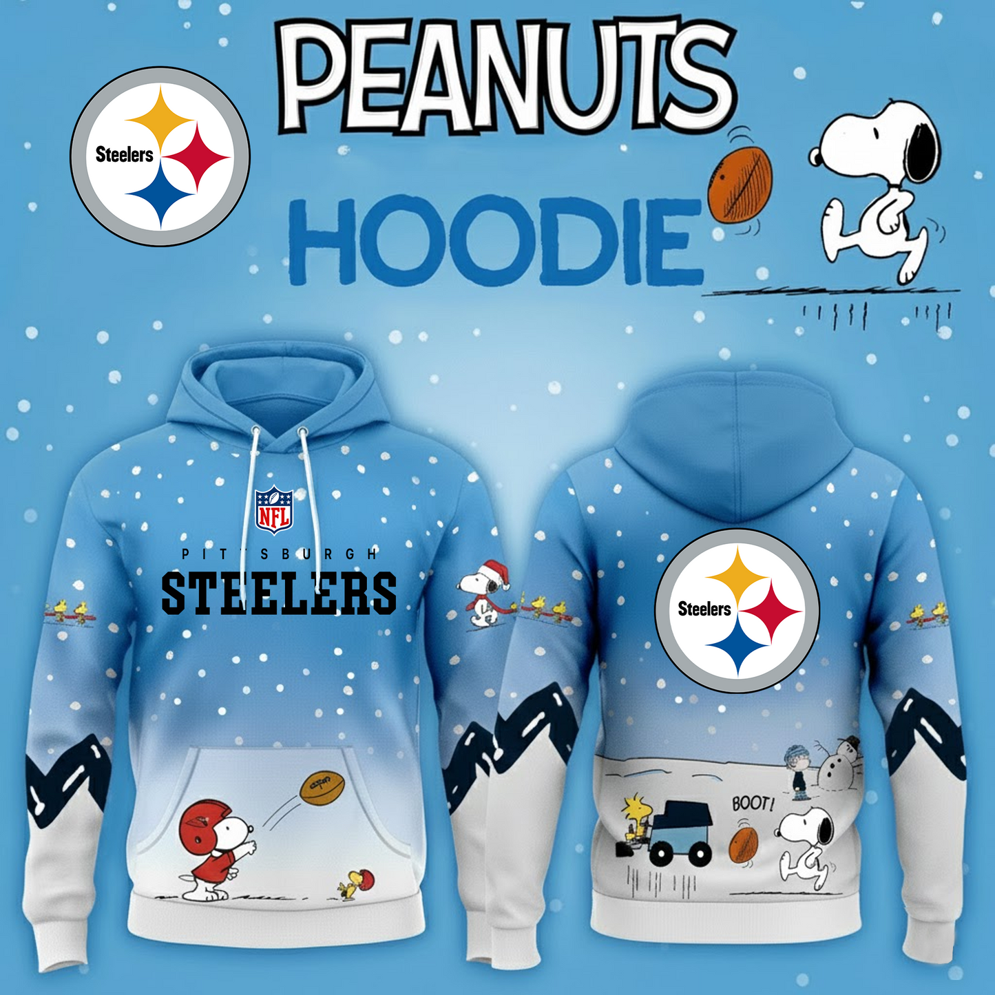 NFL x PIT Pea Snoo Hoodie HLP HLPHUONG
