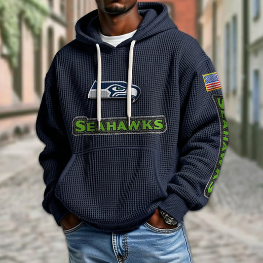 NFL x SEA American Football Waffle Hoodie HLP HLPHUONG