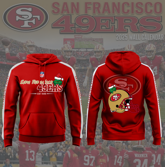 NFL x SF Merry Grinchmas 3D Hoodie HLP HLPHUONG