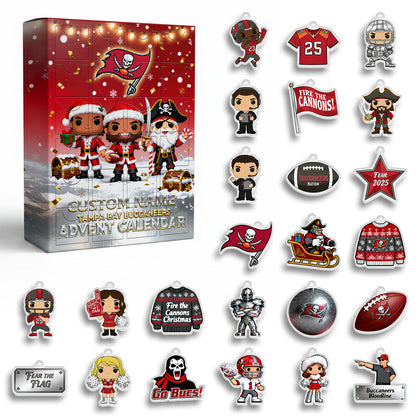 NFL x TB 2025 Christmas Personalized  Advent Calendar HLP HLPHUONG