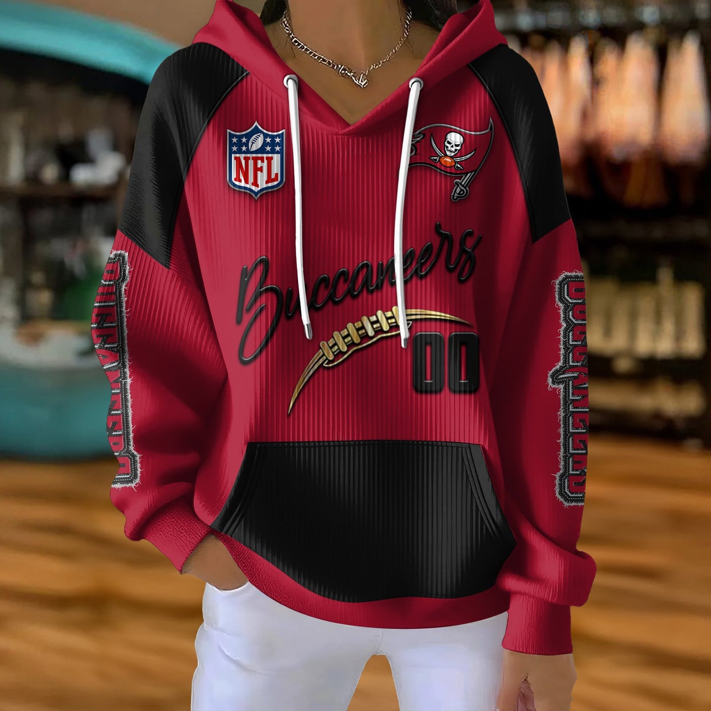 NFL x TB Football Women's Hooded Sweater HLP HLPHUONG