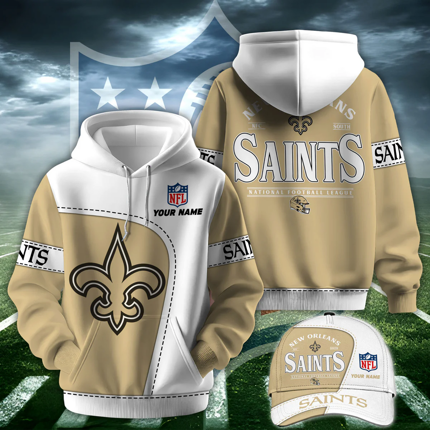 NO X NFL Classic Logo Limited Edition Hoodie And Cap NAK NHT