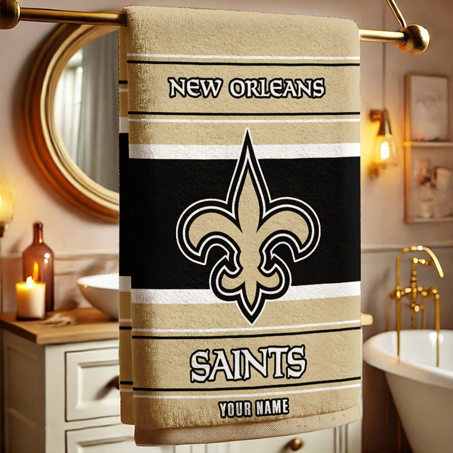 NO X NFL New Bath Towel Custom Any Name Gifts NAK NHT