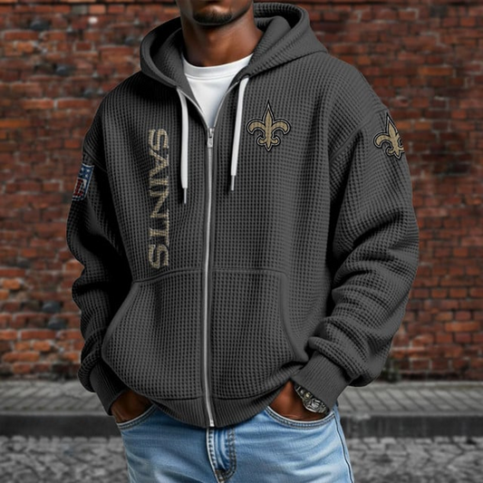 NO X NFL Textured Lounge Zip-up Hoodie NAK NHT