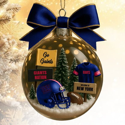 NYG  NFL Acrylic Ball Ornament - Best Gift For Fans DDT CTND