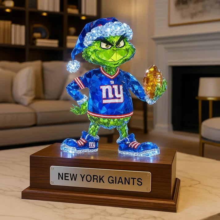 NYG NFL Crystal Figurine Desktop Ornament V1 NAK NHT
