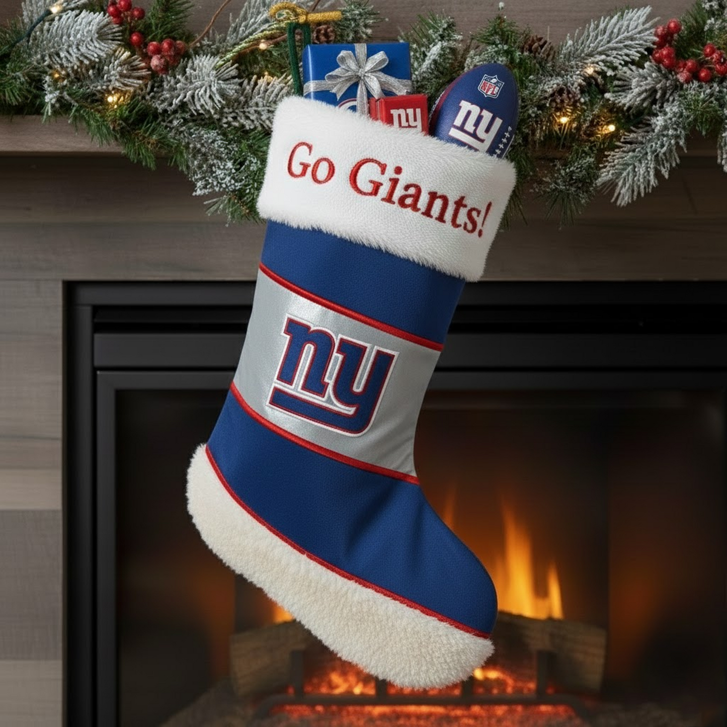 NYG X NFL CHRISTMAS SOCKS NAK NHT