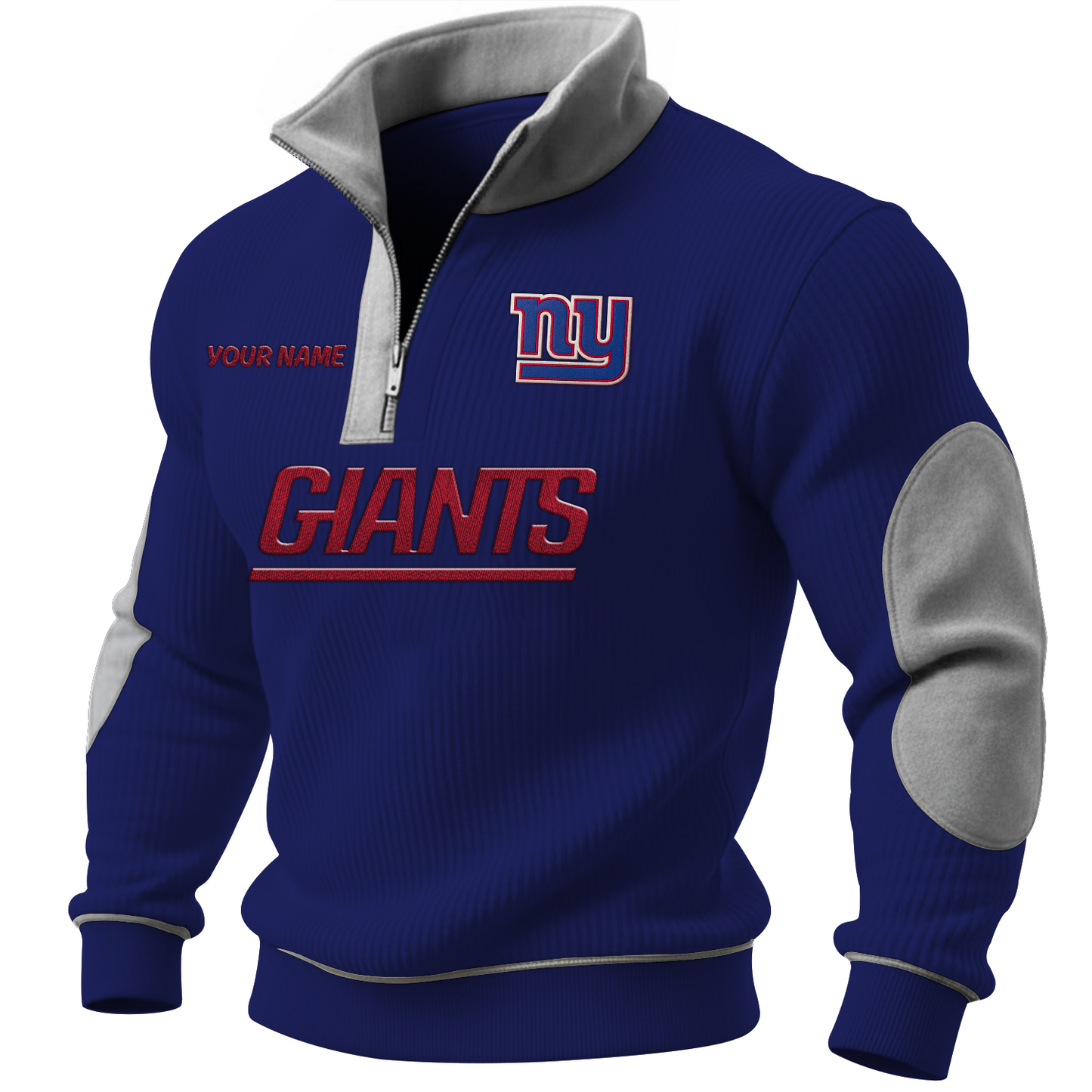 NYG x NFL PREMIUM LONG ZIP POLO SHIRT DATND TANTD