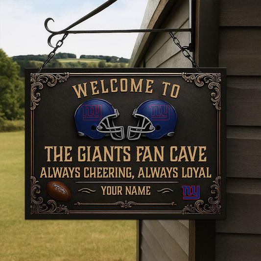 NYG X NFL Special Metal Sign For Home Personalized Any Name Gift NAK NHT
