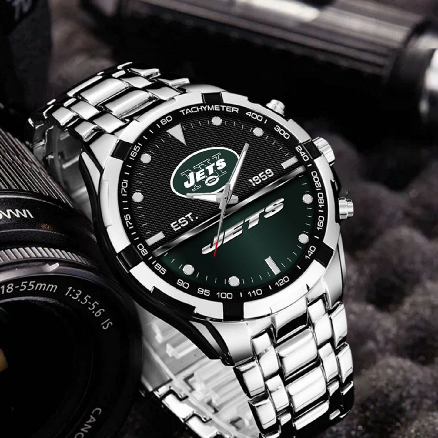 NYJ x NFL Stainless Steel Watch DATND TANTD