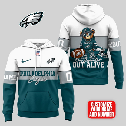 PE Premium NFL Customizable Teddy Bear Hoodie DDT HLPHUONG