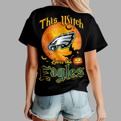 PE Premium NFL Halloween Witch Women Shirt DDT CTND