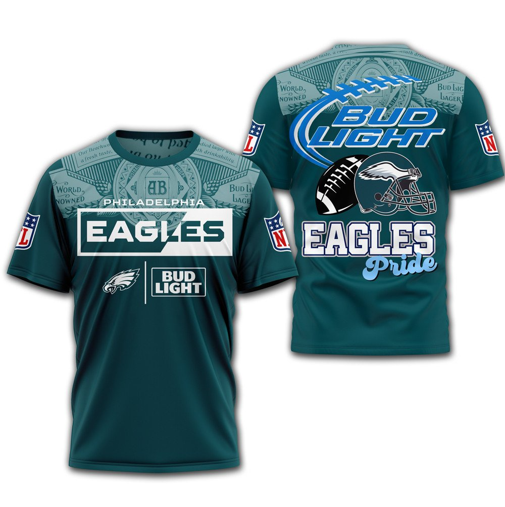PE Premium NFL x Bud Light 3D T-shirt DDT CTND