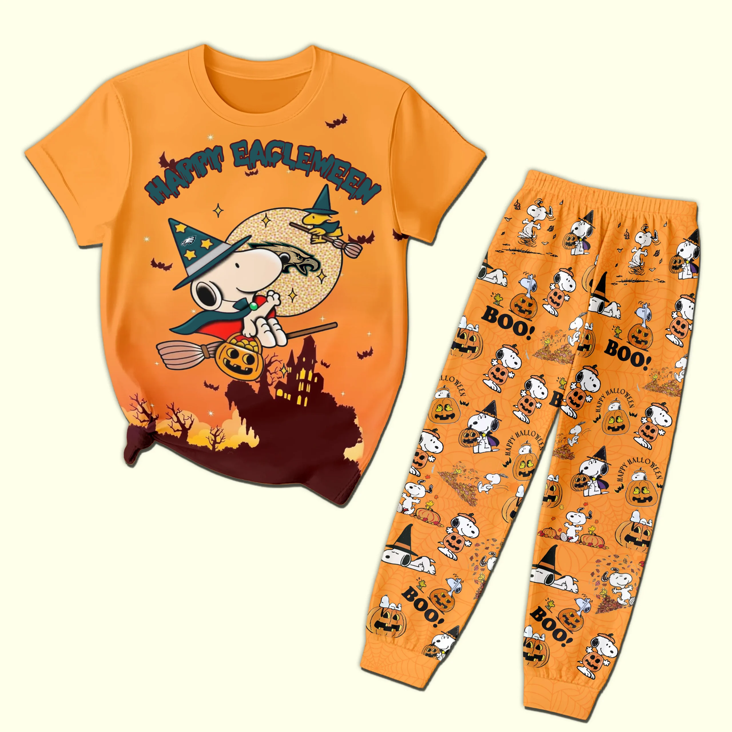 PE x NFL Mistmerch SNP Happy Halloween Pajama Set DDT CTND