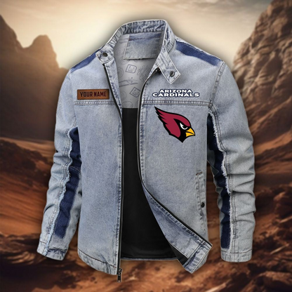 Personalized AC Premium NFL Street Scar Denim Jacket DDT CTND