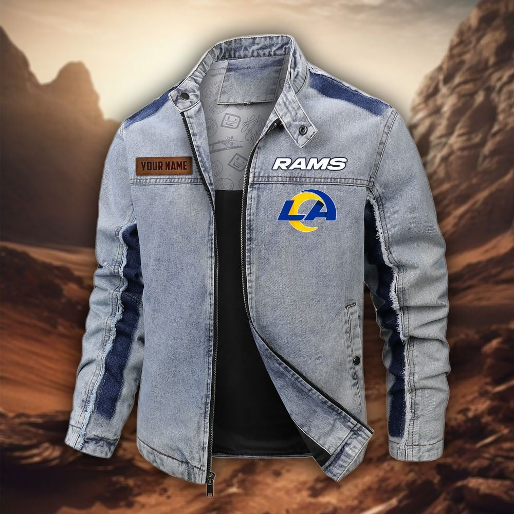 Personalized LAR Premium NFL Street Scar Denim Jacket DDT CTND