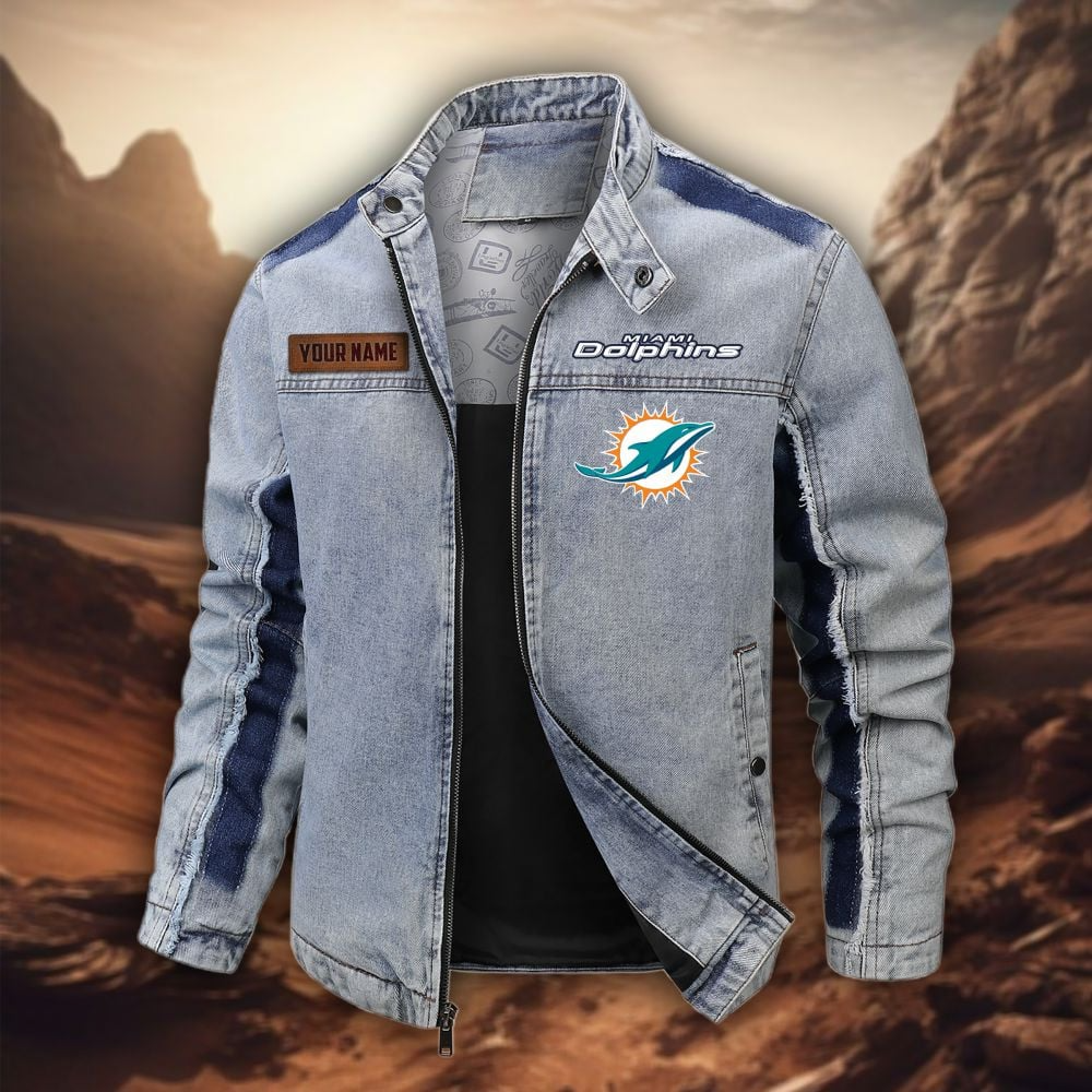 Personalized MD Premium NFL Street Scar Denim Jacket DDT CTND
