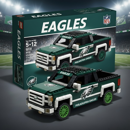 PHI  x NFL 3D Racing Truck Model Building Block Set V1 NAK NHT