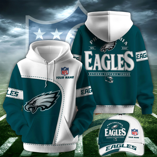 PHI X NFL Classic Logo Limited Edition Hoodie And Cap NAK NHT