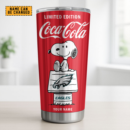 PHI x NFL Mix Snoopy & Red Coca Tumbler DatND DVT