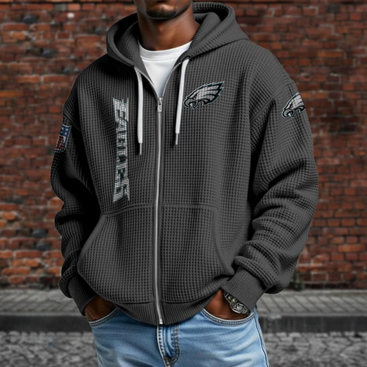 PHI X NFL Textured Lounge Zip-up Hoodie NAK NHT