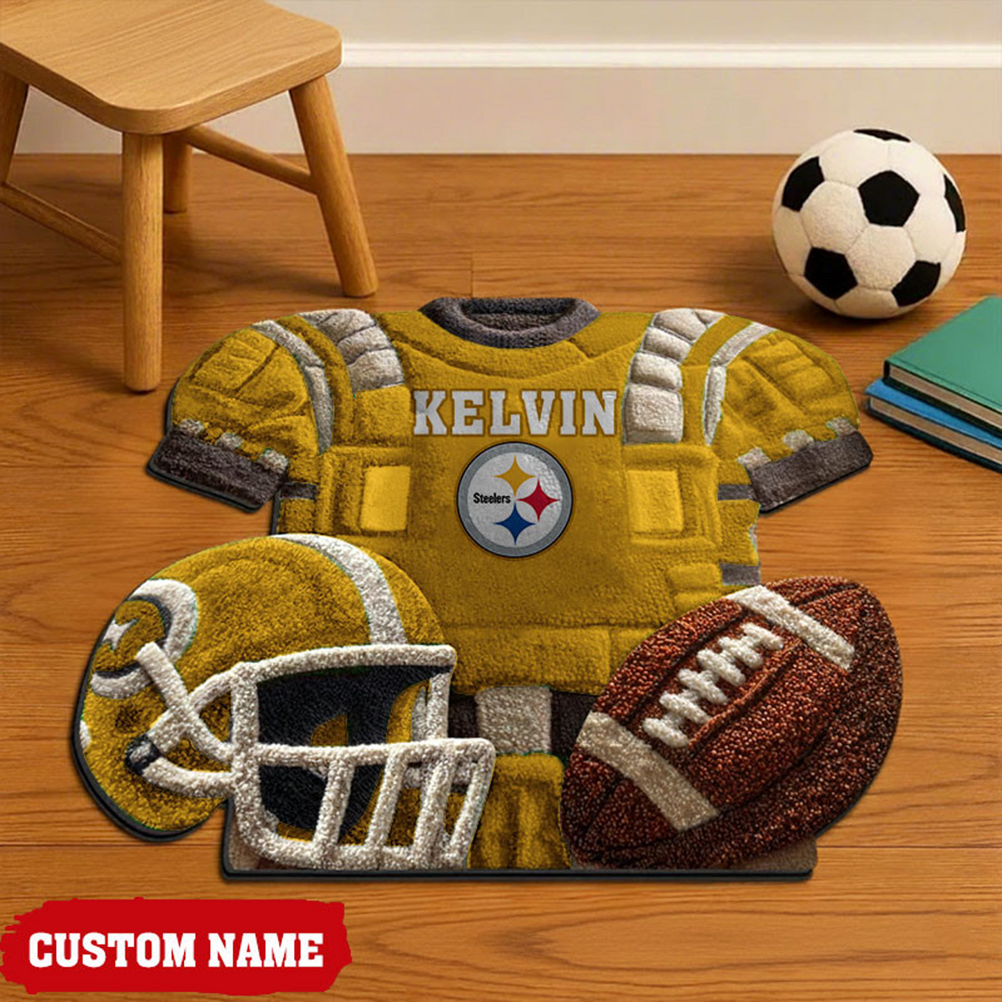 PIT X New NFL Cashmere Rug For Home Custom Gift Any Name NAK NHT