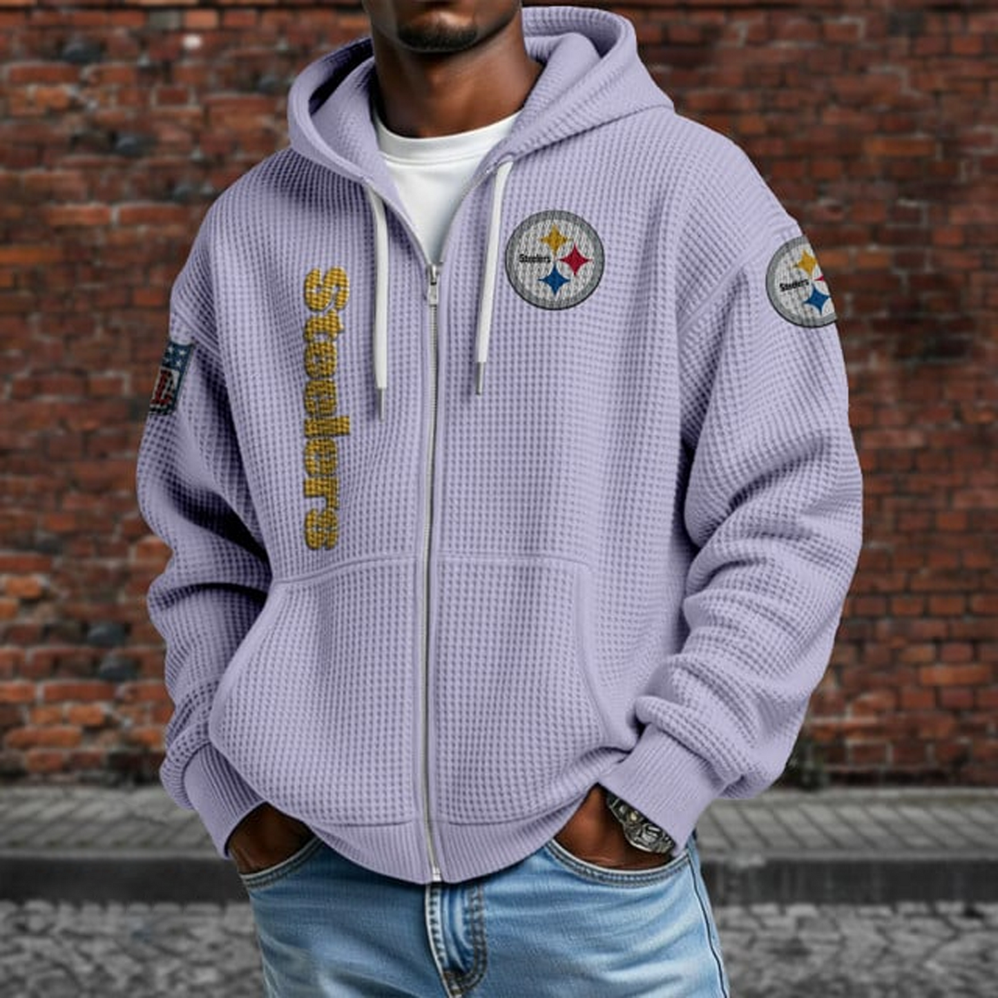PIT X NFL Textured Lounge Zip-up Hoodie NAK NHT