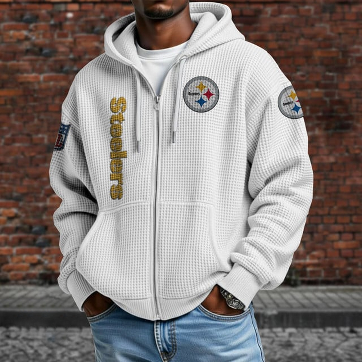 PIT X NFL Textured Lounge Zip-up Hoodie NAK NHT