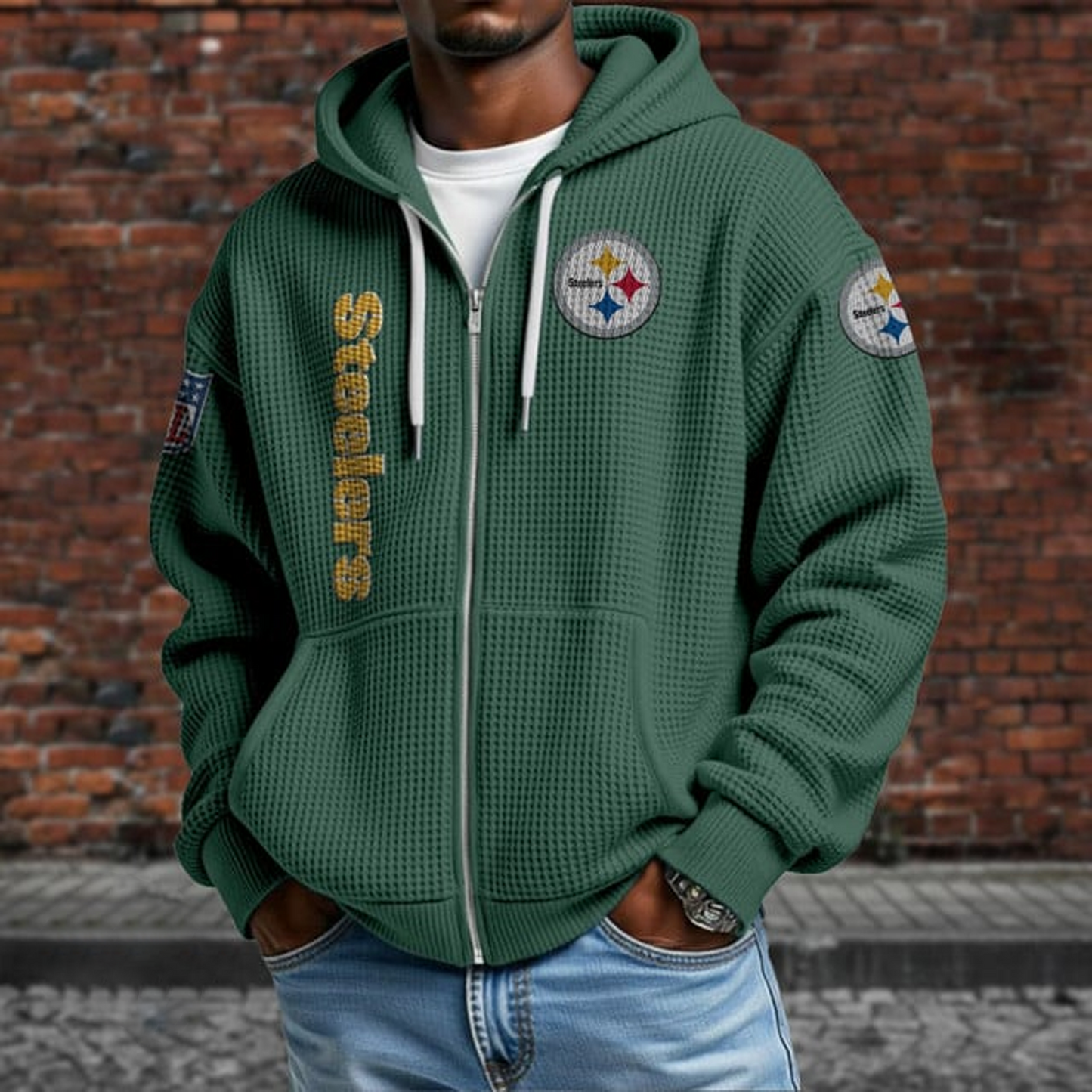 PIT X NFL Textured Lounge Zip-up Hoodie NAK NHT