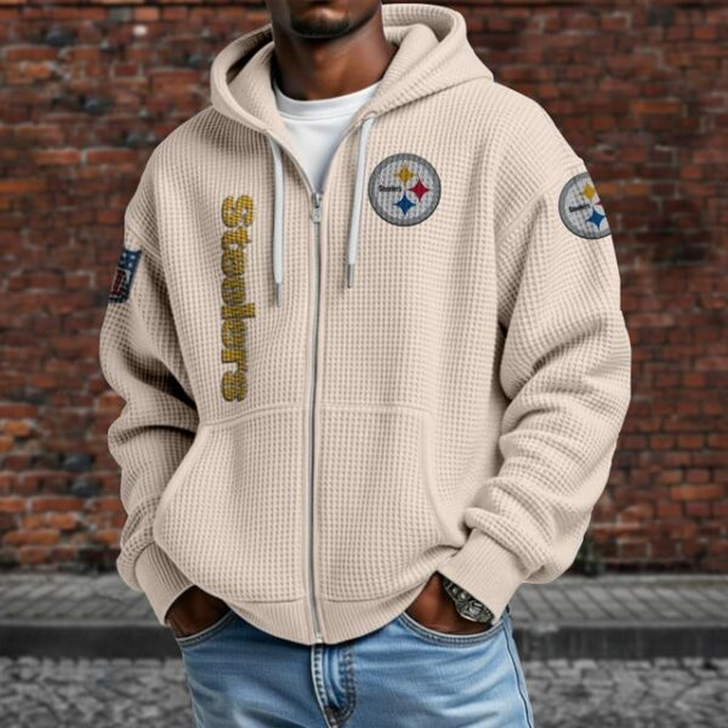 PIT X NFL Textured Lounge Zip-up Hoodie NAK NHT