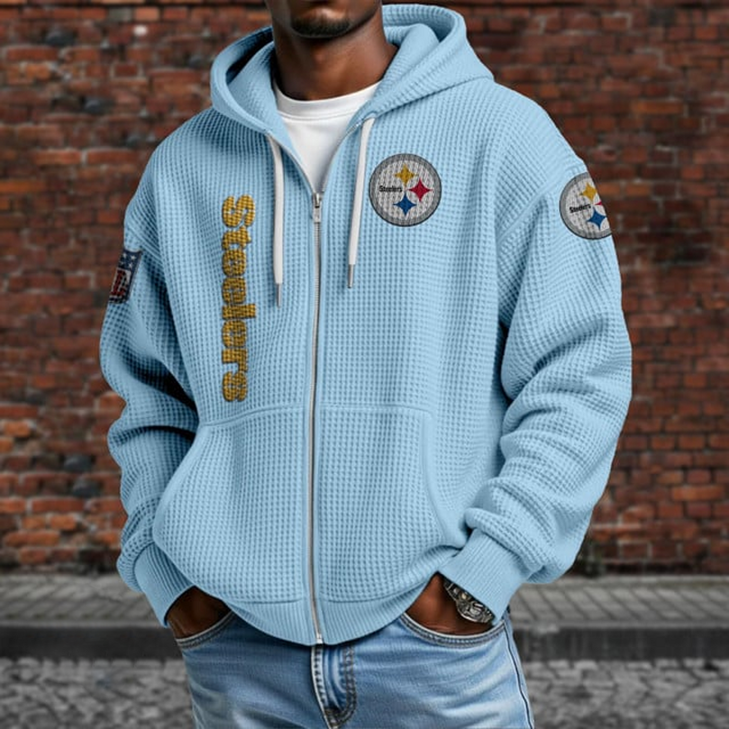 PIT X NFL Textured Lounge Zip-up Hoodie NAK NHT