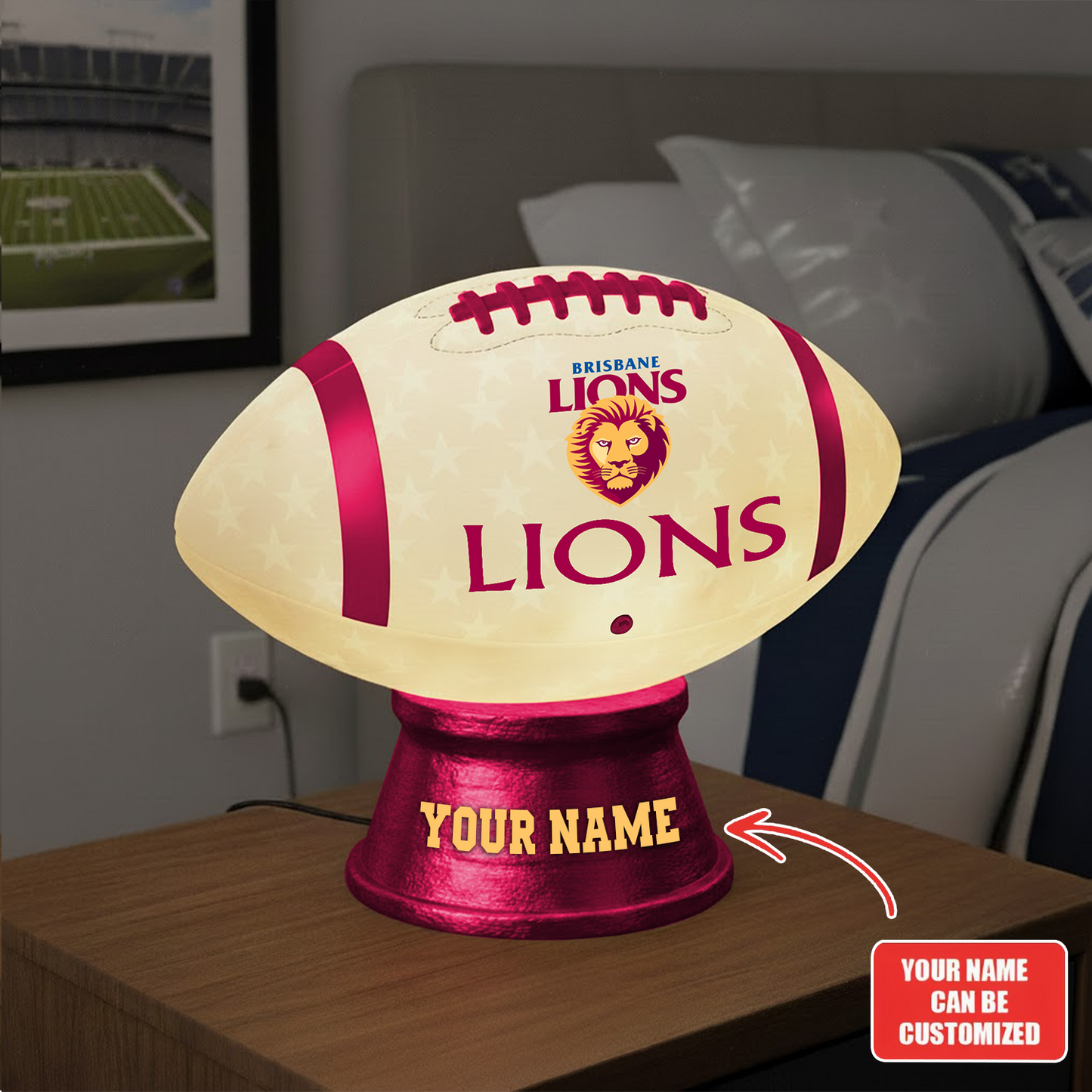 Premium AFL BL Football Night Light Custom Name V2 NMD TTV