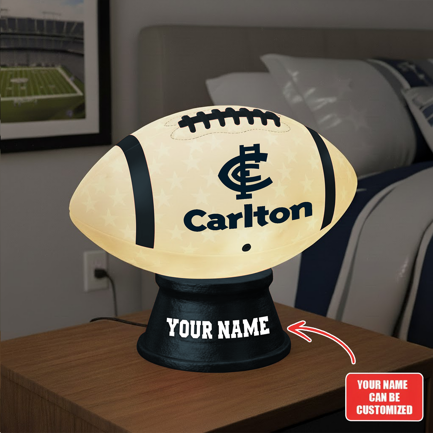 Premium AFL CL Football Night Light Custom Name V2 NMD TTV