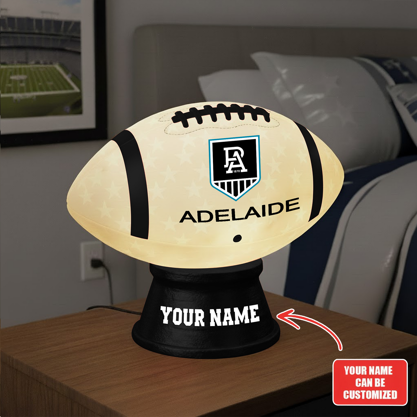 Premium AFL PA Football Night Light Custom Name V2 NMD TTV