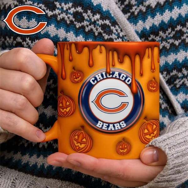 Premium CHI NFL Halloween Mug V1 NAK PTTD
