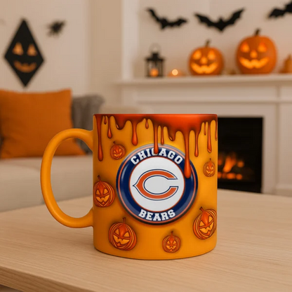 Premium CHI NFL Halloween Mug V1 NAK PTTD