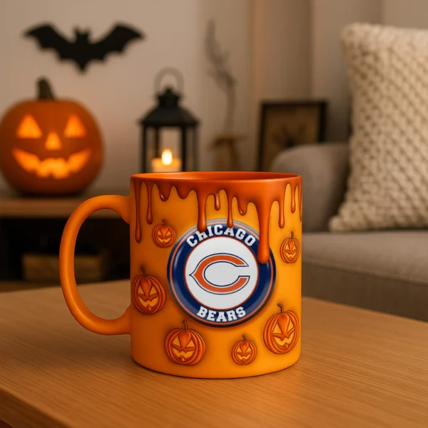 Premium CHI NFL Halloween Mug V1 NAK PTTD