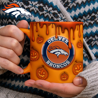 Premium DEN NFL Halloween Mug V1 NAK PTTD