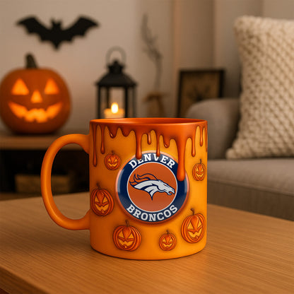 Premium DEN NFL Halloween Mug V1 NAK PTTD